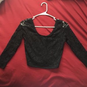 Laced crop top