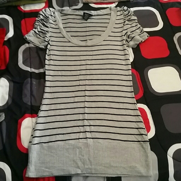 Black and grey striped shirt