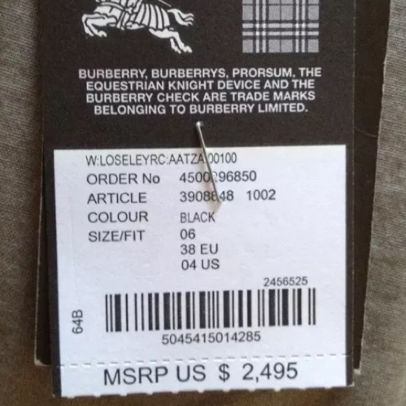 SOLD Burberry leather Moto jacket w/ tags - Picture 3 of 4