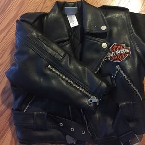 Children's size 4 Harley leather coat