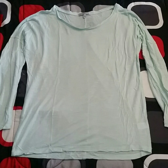 Teal quarter sleeve top