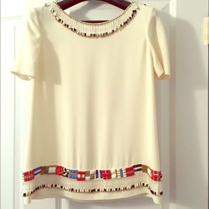 SOLD!!! New with tags Tory Burch beaded top $600
