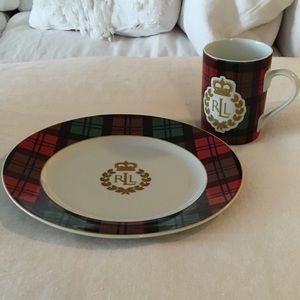 Ralph Lauren Tartan Dish Set