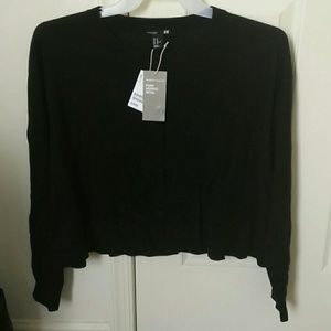 H&M Pure Merino Wool Cardigan Black
