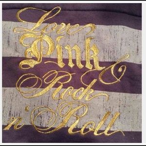 NWOT VICTORIA SECRET PINK LOVE ROCK & ROLL BAG