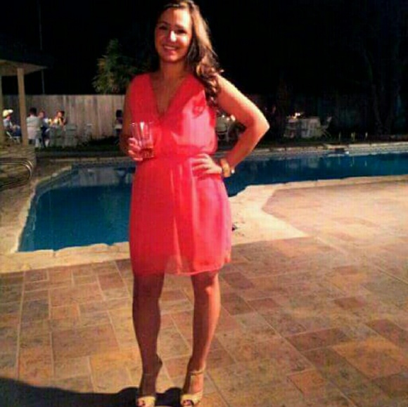 Pink Backless dress