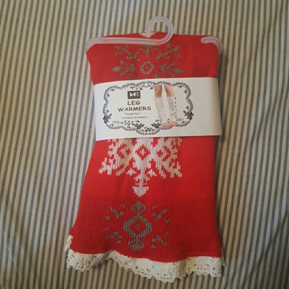 Christmas leg warmers