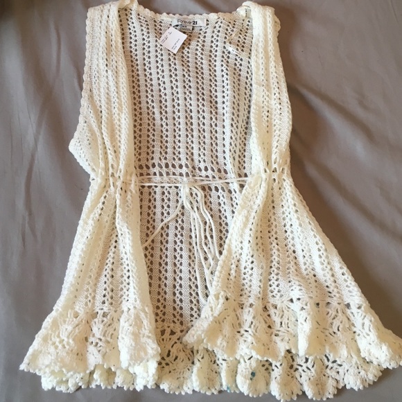 Cream Knit vest