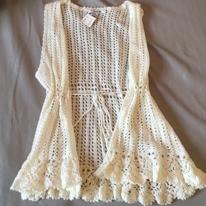 Cream Knit vest