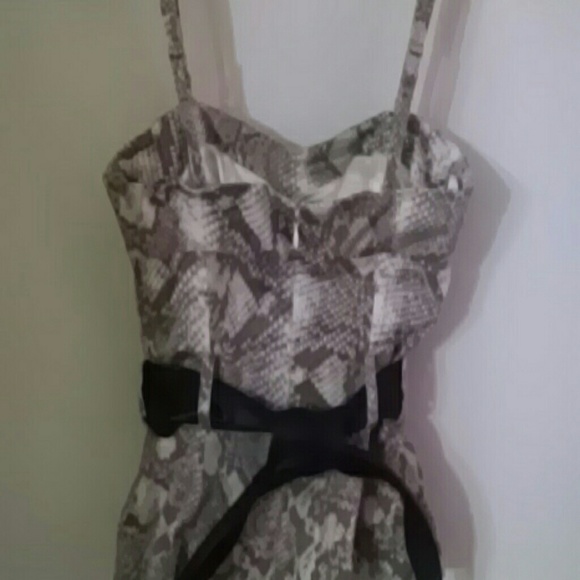 Arden B. Snake Skin Fitted Tube Top - Picture 2 of 2