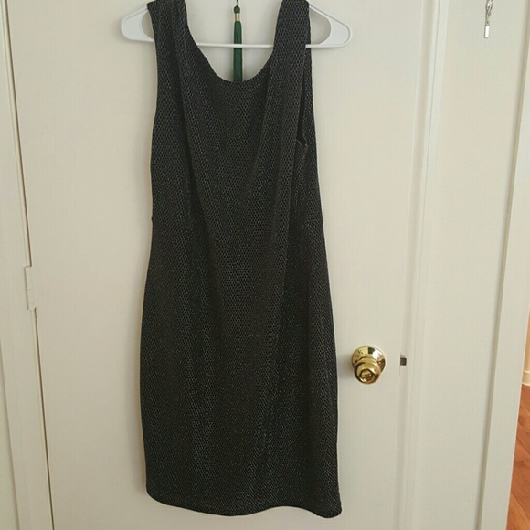 Silver and black party dress