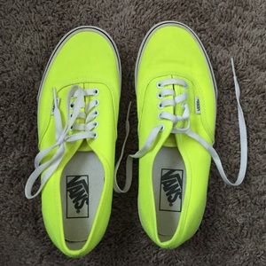 SOLD Neon yellow vans