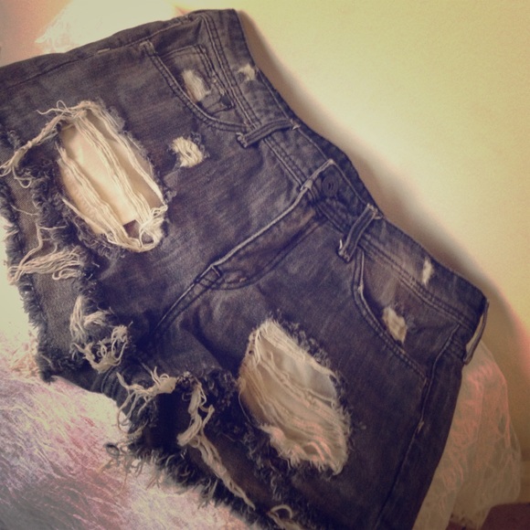 High rise shorts