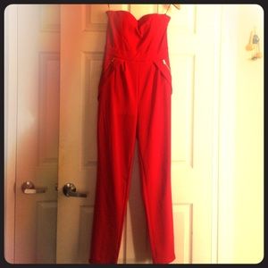 Fashionova Red jumpsuit large