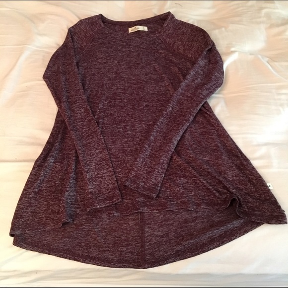 🚫traded🚫Raspberry marled swing long sleeve top - Picture 3 of 4