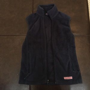 Vineyard Vines Navy Fleece Vest