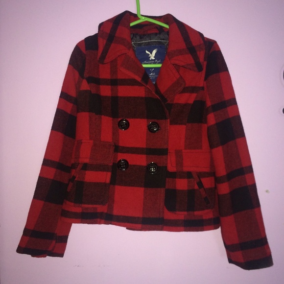 Red Plaid Coat