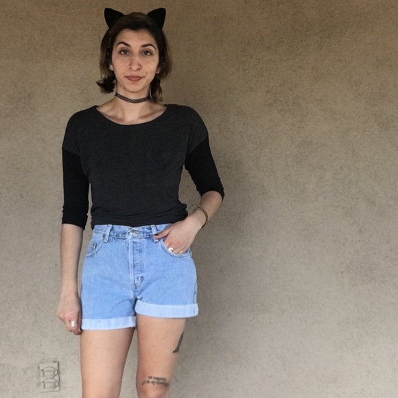 Color block pocket 3/4 tee