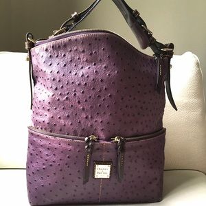 🔥Reduced🔥Dooney & Bourke Ostrich Leather Hobo