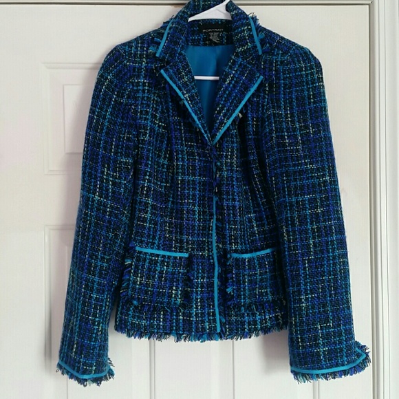 Blue Tweed Blazer