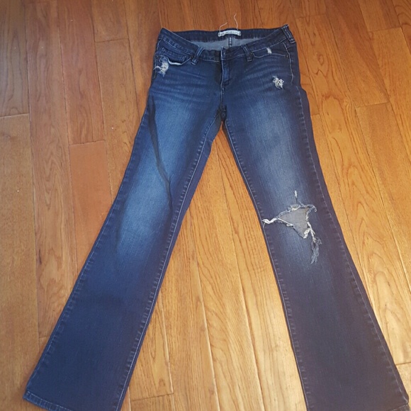 Distressed jeans