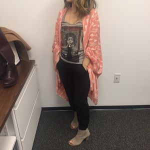 Blood orange flowy kimono - perfect coachella wear