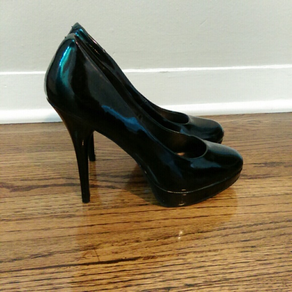 Black Patent Platform Pumps