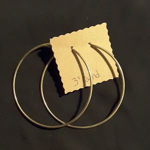 Gold tone hoops