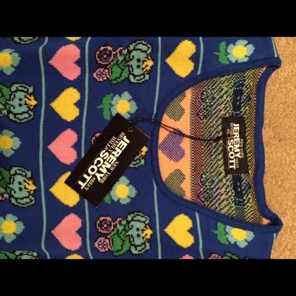 Jeremy Scott Intarsia Dress size Small