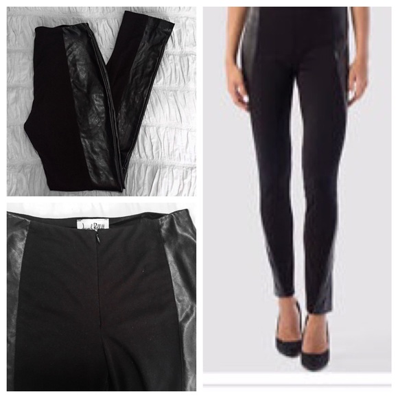 Joseph Ribkoff Designer Faux Leather Slim Pants