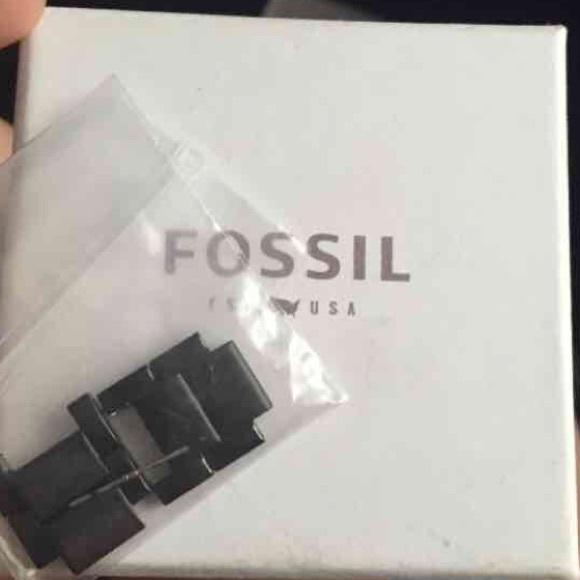 Black and rose gold fossil watch WOMENS main image 4