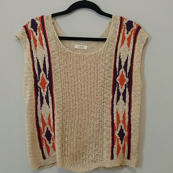 Cozy S & S Aztec Print Sweater Shirt - Picture 1 of 2