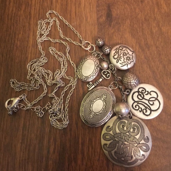 Family heirloom necklace locket monogram key