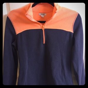 Old Navy Peach/Gray Half Zip