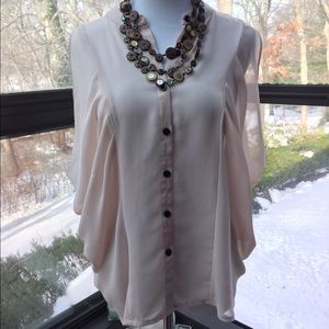 NWOT H&M Cream/beige Blouse