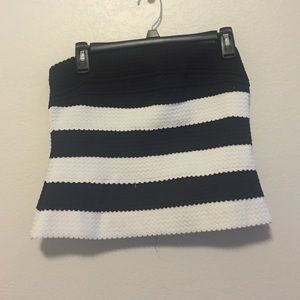 Black And White Corset Top