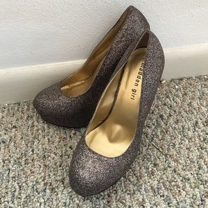 Madden Girl sparkly tall glitter heels