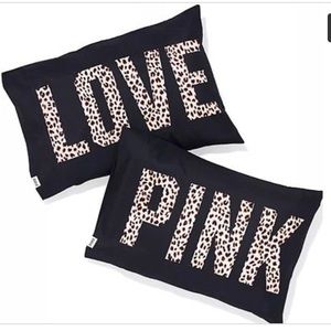 Pink Victoria S Secret Other Cheetah Pillow Case Set Poshmark