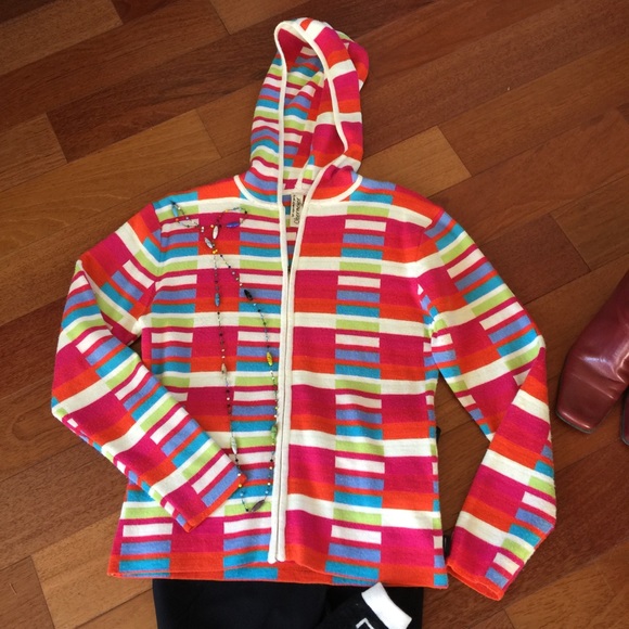 Obermeyer Cheerful Wool  zip Sport Hoodie - Picture 3 of 4