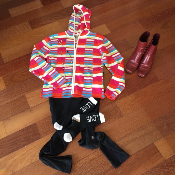 Obermeyer Cheerful Wool  zip Sport Hoodie - Picture 2 of 4