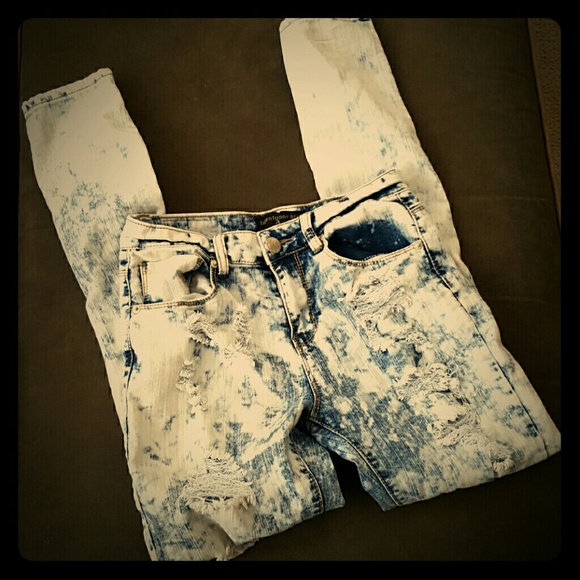 Rue 21 skinny jeans, destroyed high waisted