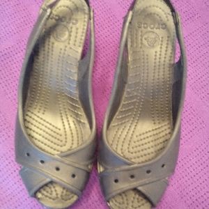 Crocs  Wedge Shoes, massage your feet as you walk!