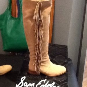 Sam Edelman knee high suede boots