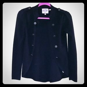 Juicy Military Style Black Cardigan