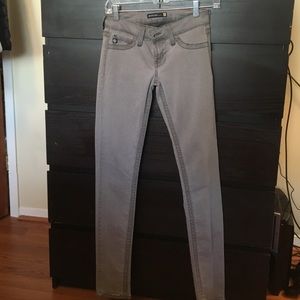 Grey stretchy skinny jeans