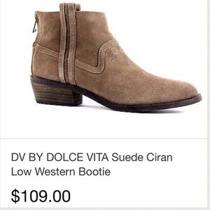 Tan Dolce Vita Western Bootie