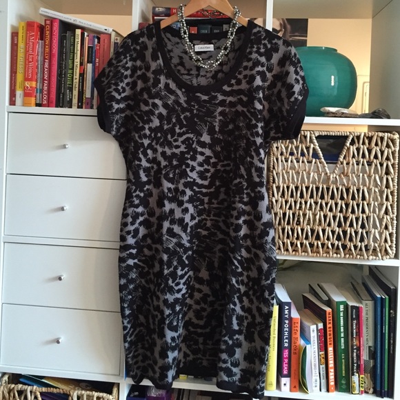 ⚡️ FLASH SALE Calvin Klein Leopard-Print Minidress
