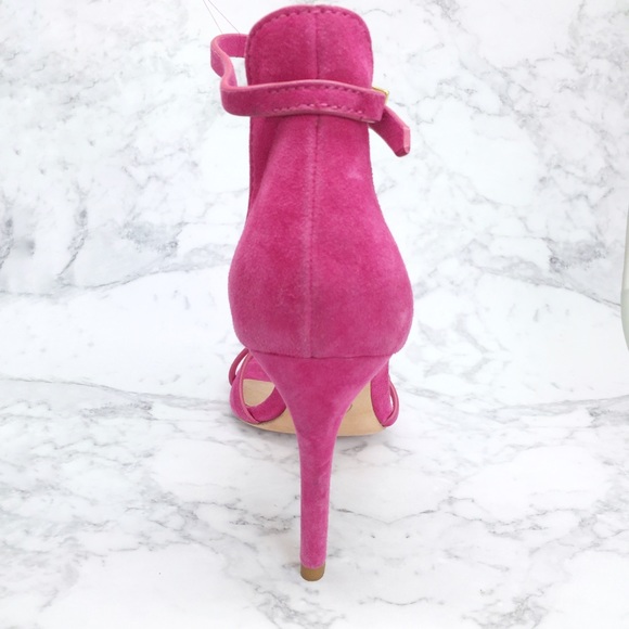✨SOLD✨ new | Joie Fuchsia Pink Suede Strappy Heels - Picture 4 of 4