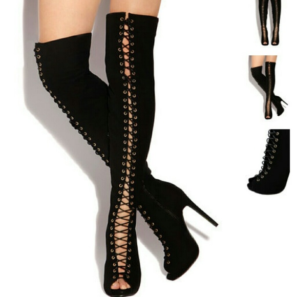 Knee High Laced Boots