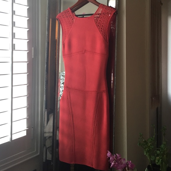 Coral Zac Posen Knitted Dress - Picture 4 of 4